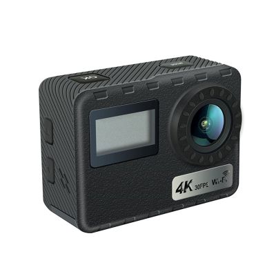 Action Camera 4K with WiFi Dual Touch Screen Waterproof Sports Camera Outdoor Camera Vlogging Camera