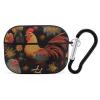 KUYT Chicken Cute Rooster Sunflower for Airpods Pro Case Full Protective Durable Shockproof Wireless Headphone Case with Keychain Compatible with for AirPod Pro 2019 view 1