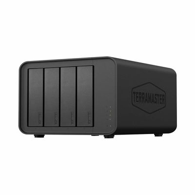 TERRAMASTER F4-424 Pro NAS Storage - 4Bay Core i3-N305 8-Core 8-Thread CPU, 32GB DDR5 RAM, 2.5GbE Port x 2, Network Attached Storage Peak Performance for Business (Diskless) Black