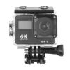 Action Camera 4K Ultra HD Action Camera Touch Double LCD WiFi 16MP 170D 30m Go Waterproof Pro Sport DV Helmet Video Camera with Remote Control Vlogging Camera (Black Camera Add 32GB Card) view 1