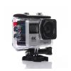 Action Camera 4K Ultra HD Action Camera Touch Double LCD WiFi 16MP 170D 30m Go Waterproof Pro Sport DV Helmet Video Camera with Remote Control Vlogging Camera (Silver Camera Add 32GB Card) view 1