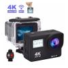 Action Camera 4K Ultra HD Action Camera Touch Double LCD WiFi 16MP 170D 30m Go Waterproof Pro Sport DV Helmet Video Camera with Remote Control Vlogging Camera (Silver Camera Add 32GB Card) view 3