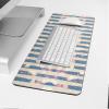 Oversized Gaming Mouse Pad, Blue Striped Snowflake Dots Desk Mat for Home Office Extended XXL Computer Mouse Pad with Non-Slip Backing for Laptop Desktop Keyboard,35x15 inch view 4