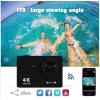 Action Camera Original 20MP WiFi Action Camera Outdoor 1080P 60fps 2.0" Ultra HD 4K Mini Helmet Camera Waterproof Sports Camer HD (Bundle : H9R with Controller Color : Gold) view 4