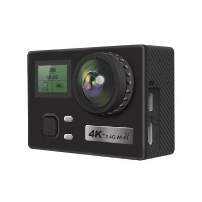 Action Camera 4K Dual-Screen Sports Camera with Gyroscope Anti-Shake Camera Waterproof Sports DV Vlogging Camera