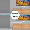 RAKKYO PVC Cord Cover Corner Wall Ceiling, 16 ft Long Sturdy Waterproof Self Adhesive Raceway Cable Organizer, Easy to Install, Exhibitions Classrooms Gymnasiums Retail Hospitality,White (Size : 4 ca view 3