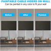 RAKKYO PVC Cord Cover Corner Wall Ceiling, 16 ft Long Sturdy Waterproof Self Adhesive Raceway Cable Organizer, Easy to Install, Exhibitions Classrooms Gymnasiums Retail Hospitality,White (Size : 4 ca view 4