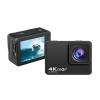 Action Camera Waterproof Sports Camera 4K 60FPS Sports Camera Anti-Shake WiFi Remote Control Sports DV Vlogging Camera (Color : Black Model : AT-Q37CR) (Black at) view 2