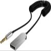 BUBUCAM Bluetooth 5.0 Car Receiver, Aux Bluetooth 5.0 Adapter Car Aux USB Receiver for Headphones Home Stereo Systems with Microphone view 1