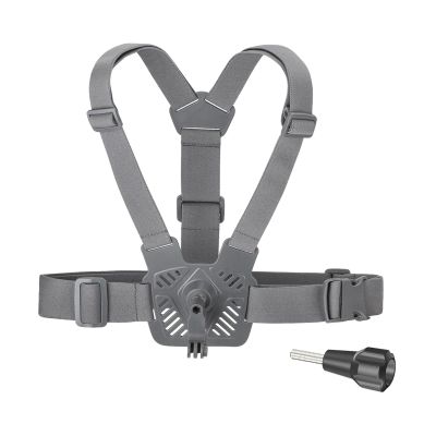Action Camera Chest Mount Harness Strap Holder Adjustable Elastic Hands Free Universal for Biking Fishing Vlogging Exercise
