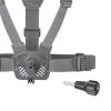 Action Camera Chest Mount Harness Strap Holder Adjustable Elastic Hands Free Universal for Biking Fishing Vlogging Exercise view 3