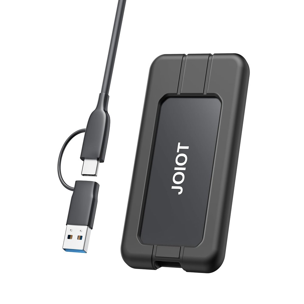 JOIOT 512G Portable SSD Up to 2000MB/s USB-C USB 3.2 Gen 2x2 External SSD with Protective Case Shockproof Type-C External Solid State Drive