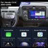 8 Core 6G 128G Car Stereo Radio for Honda Civic 2001-2005 with Wireless CarPlay Android Auto DSP/36EQ MirrorLink 9 inch 1280x720P IPS Touchscreen Bluetooth 5.0 GPS FM/RDS WiFi AHD Backup Camera view 2