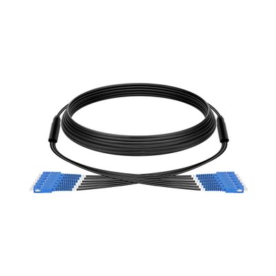 SC to SC Fiber Patch Cable Single Mode 15M/49FT,TPU Outdoor Fiber Optic Cable Simplex 6 Core OS2 9/125um Fiber Optic Cable Internet OD-5mm,UPC Armored Fiber Patch Cable