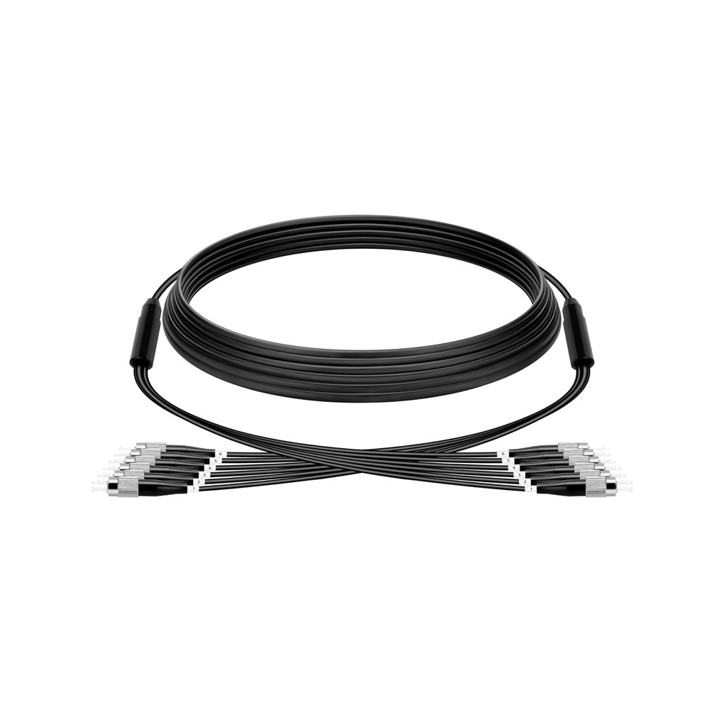 FC to FC Fiber Patch Cable Single Mode 15M/49FT,TPU Outdoor Fiber Optic Cable Simplex 6 Core OS2 9/125um Fiber Optic Cable Internet OD-5mm,UPC Armored Fiber Patch Cable