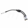 HangTon Splitter Cable Extension for Trimble Serial Data Radio Power R9 R10 R12 R6 R7 R8 GPS GNSS Receiver 5700 5800, Male 7 Pin to 2 Female 7 Pin 30cm view 1