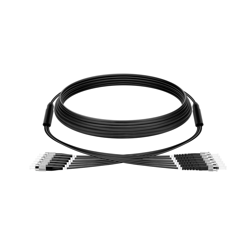 FC to ST Fiber Patch Cable Single Mode 10M/33FT,TPU Outdoor Fiber Optic Cable Simplex 6 Core OS2 9/125um Fiber Optic Cable Internet OD-5mm,UPC Armored Fiber Patch Cable