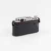 MRZHOUCASE Genuine Cowhide Leather Camera Half Case for Leica IIIf IIIg IIIc IIIb Screw Mount Film Cameras (Black with Red Stitching) view 4