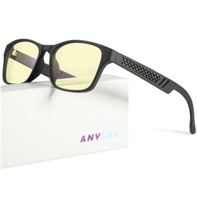 ANYLUV Blue Light Glasses Men Women Computer Gaming Glasses Anti Eyestrain Lightweight Blue Light Blocking Glasses