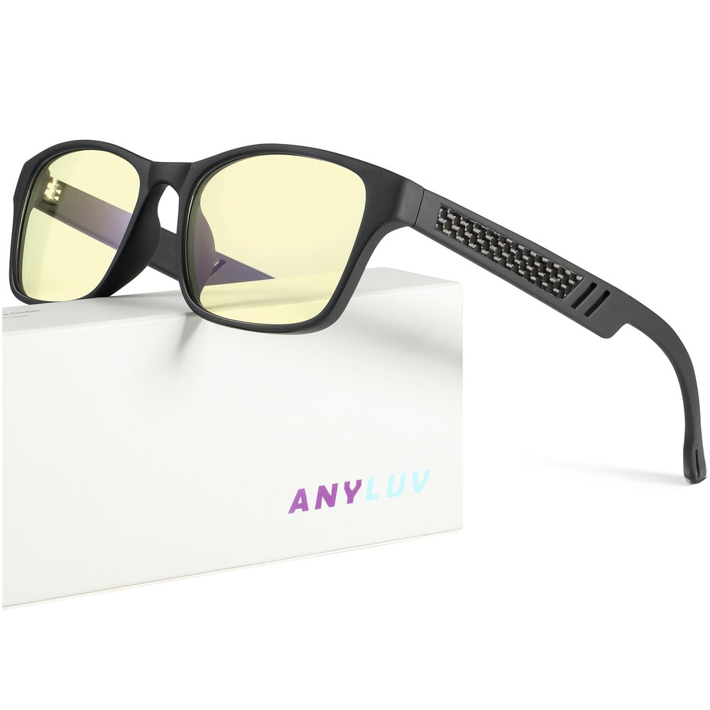 ANYLUV Blue Light Glasses Men Women Computer Gaming Glasses Anti Eyestrain Lightweight Blue Light Blocking Glasses
