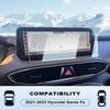 BIXUAN Tempered Glass Screen Protector for 2021-2023 Hyundai Santa Fe SEL/XRT/Limited/Calligraphy Accessories Navigation 10.25 Inch Touch Screen Protection Against Scratches and Fingerprints view 2