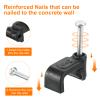 uxcell Cable Clips with Steel Nail, 200Pcs 10mm/0.39" Plastic Cable Wire Clips, Ethernet Cable Clips Nail in Cable Clips for Home Wires Cables Cords Management, Black view 4