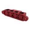 Power Distribution Block Bus Bar with Cover for Boat/Car/RV/Yacht, 4 x 5/16" Posts, 6 x #8 Screws Terminals, Max 48V 250A (5/16", Red) view 3