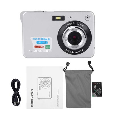 Pilipane Kids Camera, HD Digital Babies Camera, HD Digital Video Cameras for Toddler 2 7 Inch Screen, 1080P Video, Safe and for Long-Lasting Toy Camera for Kids(Silver)