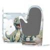 Dinosaur Walking Oven Mitts and Pot Holders 2 PCS for Kitchen Heat Resistant Non Slip Oven Gloves Hot Pads Funny Oven Mitt Potholder with Hanging Loop for Cooking Grilling Baking BBQ Kitchen Decor view 2