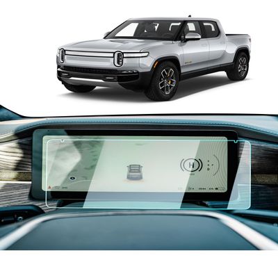 BIXUAN Tempered Glass Screen Protector for 2022-2025 Rivian R1T/R1S Accessories Dashboard 12.3 Inch Touch Screen Protection Against Scratches and Fingerprints