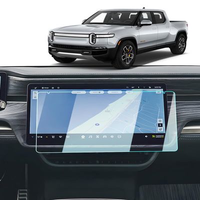 BIXUAN Tempered Glass Screen Protector for 2022-2025 Rivian R1T/R1S Accessories Navigation 15.6 Inch Touch Screen Protection Against Scratches and Fingerprints