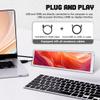 LESOWN 8.8 inch Stretched Bar LCD Temp CPU GPU Data Monitor 1920x480 IPS Wide Screen Portable Screen for PC Laptop Aida 64 Windows Secondary Display - White view 3