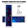 LESOWN 8.8 inch Stretched Bar LCD Temp CPU GPU Data Monitor 1920x480 IPS Wide Screen Portable Screen for PC Laptop Aida 64 Windows Secondary Display - White view 4
