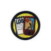Set of Two - Patchion Geocaching Log and GPS Merit - Round 1.5" - Black Hook and Loop - Embroidered Patch/Badge/Emblem view 2
