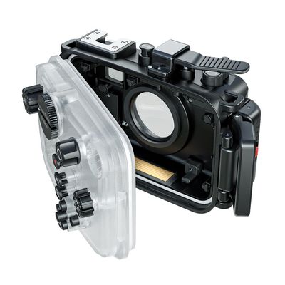 Andoer Waterproof Case for TG7 Camera, 60m Underwater Diving with 52mm Threaded Interface and 67mm Lens Adapter Compatible with Olympus TG-7 Camera