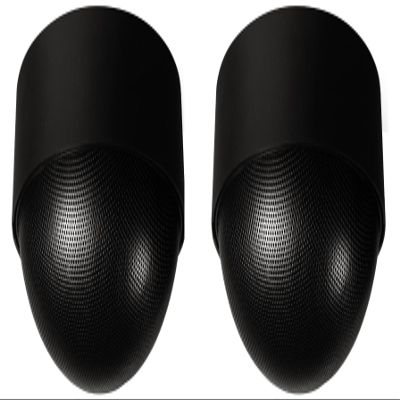 OWI AMP-HD-NEP-2B Set of (2) Neptune Speakers with HD Amplifier 20 Watt, 2 Each; Outdoor/Indoor Speakers; 5 Inches, 5 Way; Dynamic 360-Degree Sound - 180-Degree Dispersion; Black