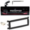 Audiosavings Bundle: Jvc Kd-X280BT 1-Din Car Stereo Digital Media Receiver Bundle With Metra 40-Cr10 Antenna Adaptor, Metra 70-6502 CD Wiring Kit + Metra 99-6503 In-Dash Install Mounting Kit (4 Items) view 1