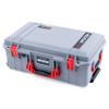 Pelican Air 1535 Carry-on Case Silver - Medium Size Waterproof Case - Red Handles & Latches view 3