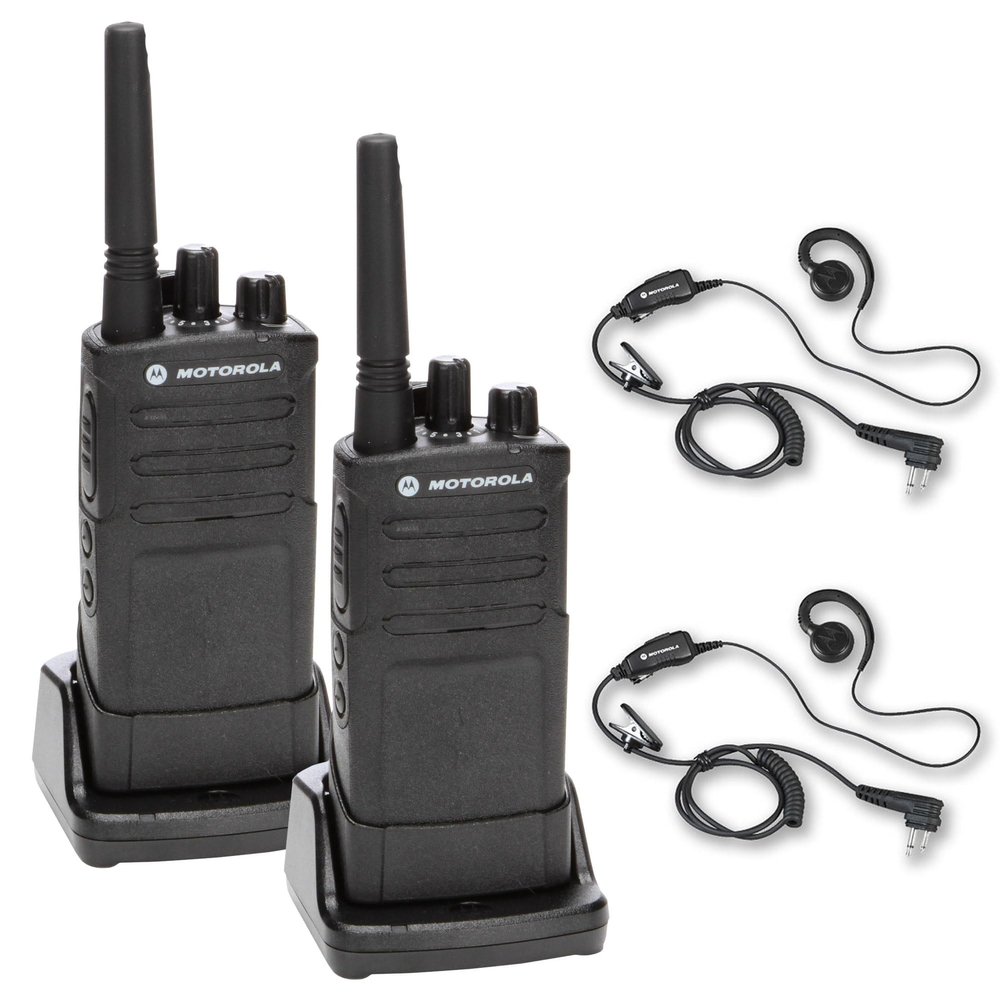 Motorola RMU2080 On-Site Rugged Two-Way Business Radio (RMU2080) +Motorola HKLN4604 PTT Earpiece (2-Pack)