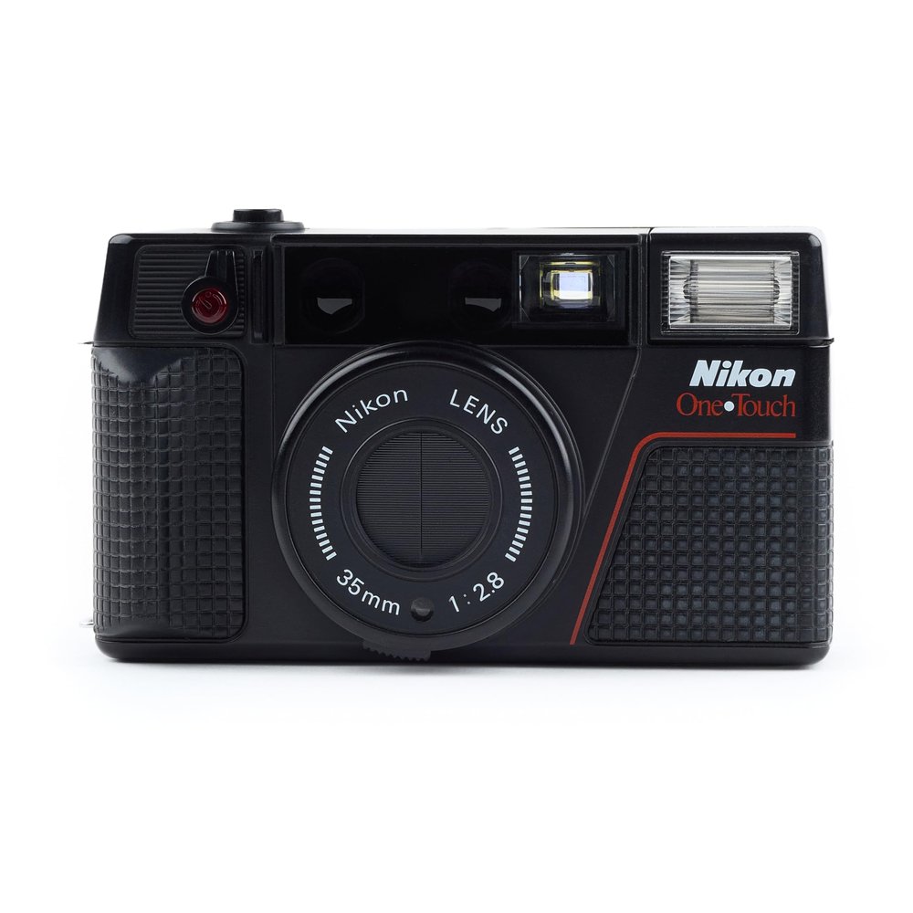 Nikon One Touch 35mm Point and Shoot Film Camera AKA L35AF II Built-in flash, Film loader, Nikon AF 35MM f2.8 lens (Renewed)