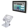 BoxWave Stand and Mount Compatible with AIS HMI-TCND0U-22AC - Executive VersaView Laptop Stand, Ergonomic Adjustable Viewing Angle Metallic Riser - Metallic Silver view 1