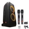 JBL PartyBox 310 Portable Bluetooth Speaker with Lights (JBLPARTYBOX310AM) + Wireless Two Microphone System with Receiver + AUX Cable + Microfiber Cloth view 1