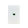 DIYTECH Fiber Optic Wall Plate, for SC/APC, Simplex, w/ 1-Gang Mounting Bracket, 1 Port - White view 2