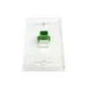 DIYTECH Fiber Optic Wall Plate, for SC/APC, Simplex, w/ 1-Gang Mounting Bracket, 1 Port - White view 3