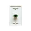 DIYTECH Fiber Optic Wall Plate, for SC/APC, Simplex, w/ 1-Gang Mounting Bracket, 1 Port - White view 4