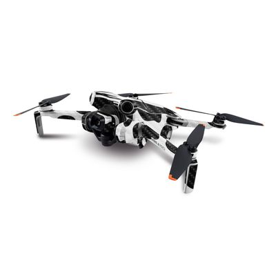 MightySkins Carbon Fiber Skin Compatible with DJI Mini 4 Pro - Cow Print | Protective, Durable Textured Carbon Fiber Finish | Easy to Apply, Remove, and Change Style