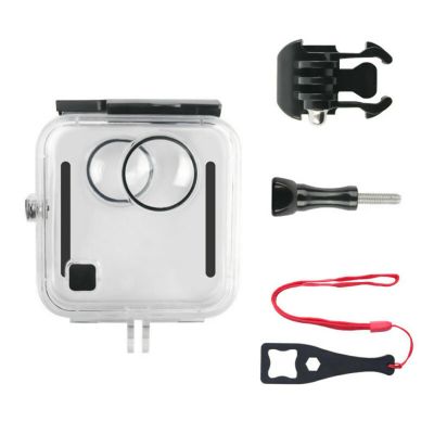 ZEZEFUFU Underwater Diving Protective Cover Case for Go Fusion Action Camera, Transparent Waterproof Housing Case