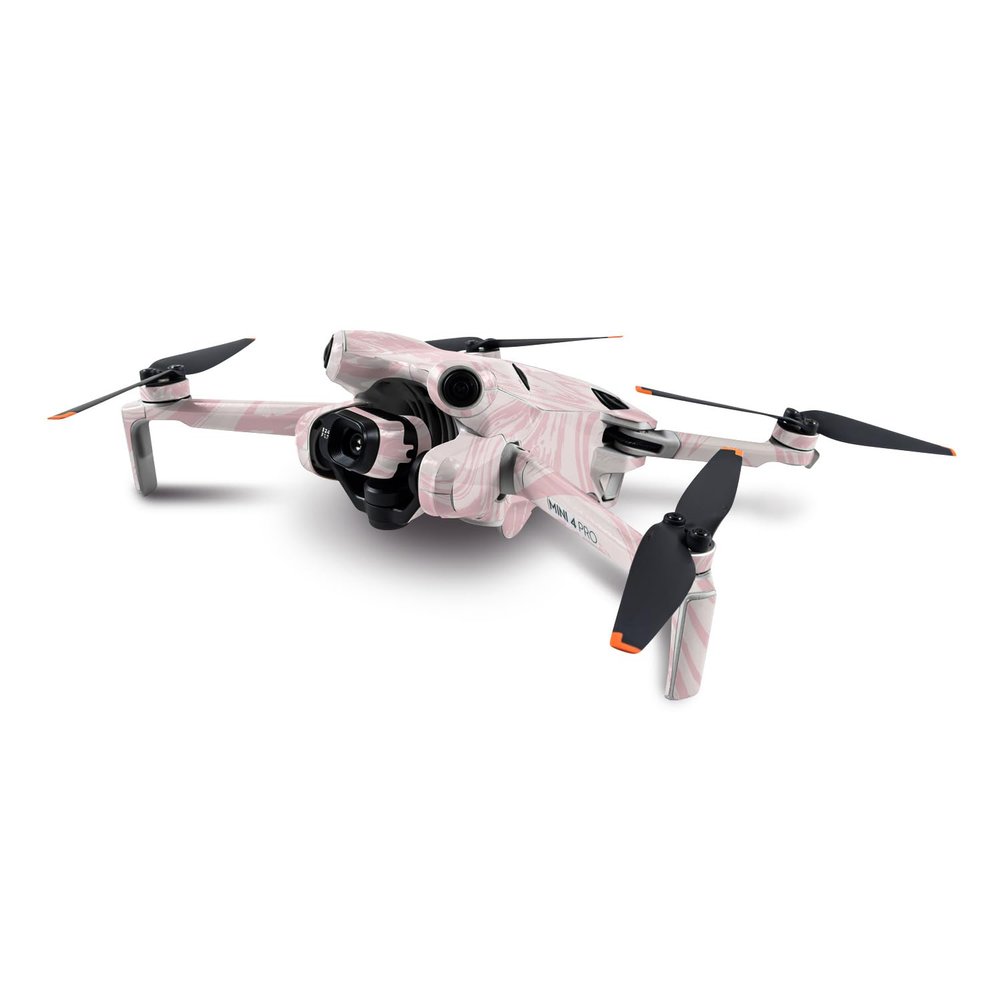 MightySkins Skin Compatible with DJI Mini 4 Pro - Silky Pink | Protective, Durable, and Unique Vinyl Decal wrap Cover | Easy to Apply, Remove, and Change Styles