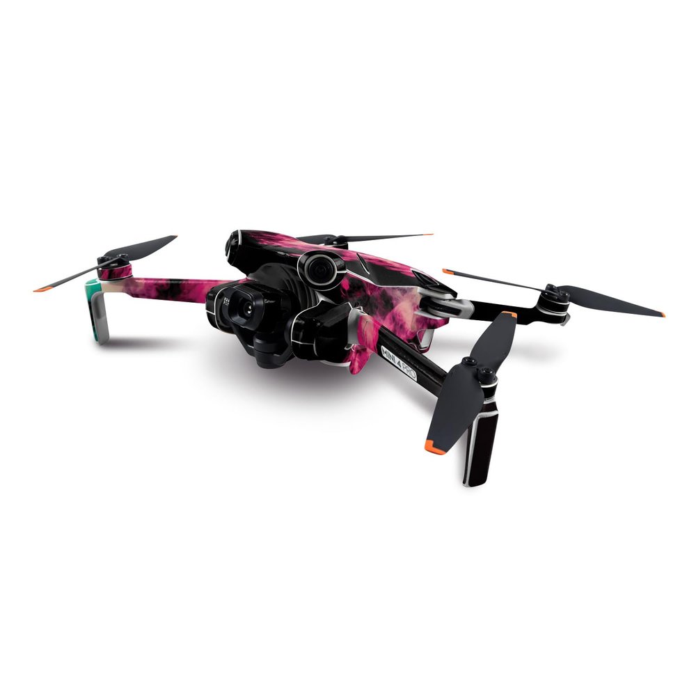 MightySkins Skin Compatible with DJI Mini 4 Pro - Magenta Smoke | Protective, Durable, and Unique Vinyl Decal wrap Cover | Easy to Apply, Remove, and Change Styles