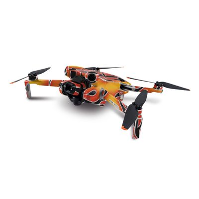 MightySkins Skin Compatible with DJI Mini 4 Pro - Hot Flames | Protective, Durable, and Unique Vinyl Decal wrap Cover | Easy to Apply, Remove, and Change Styles